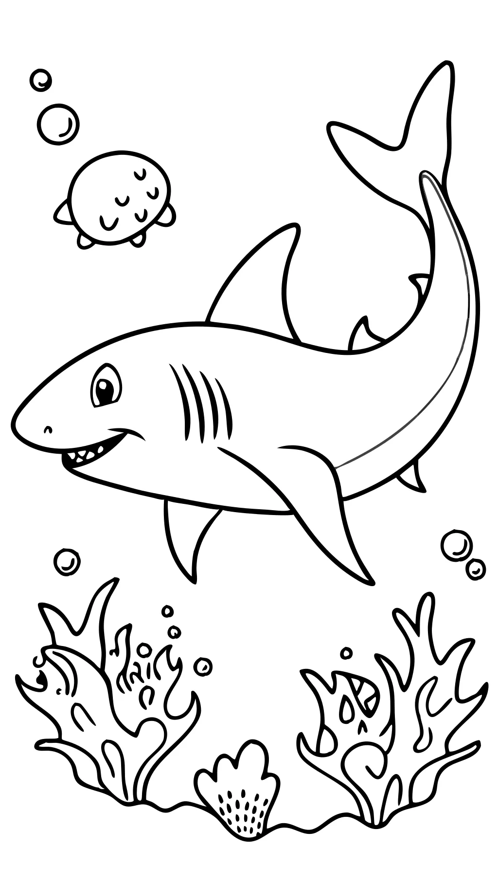 great white coloring pages